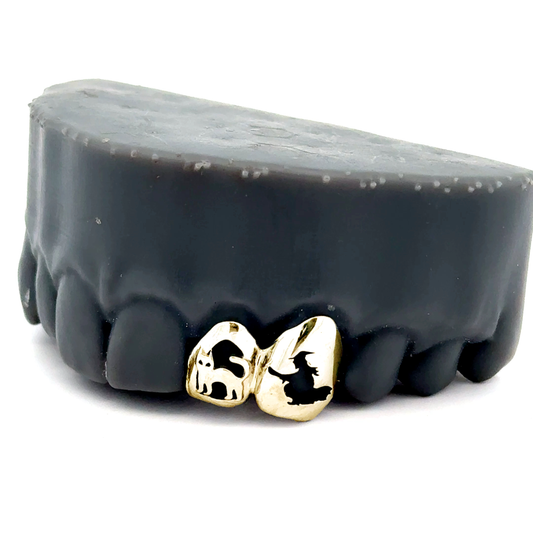 Custom 2 Teeth Halloween Grillz
