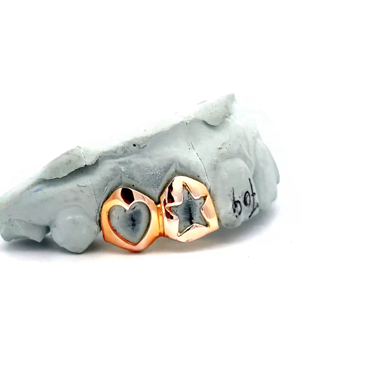 Open Face Star & Open Face Heart Grillz