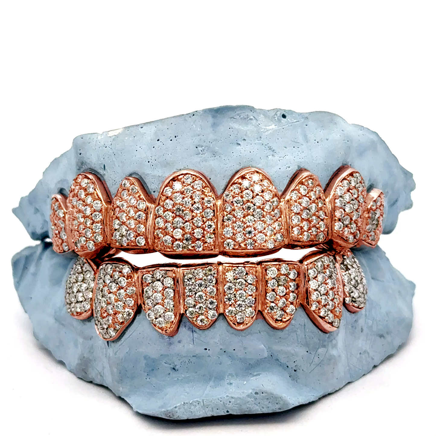 Custom Pave VVS Moissanite HandSet Grillz