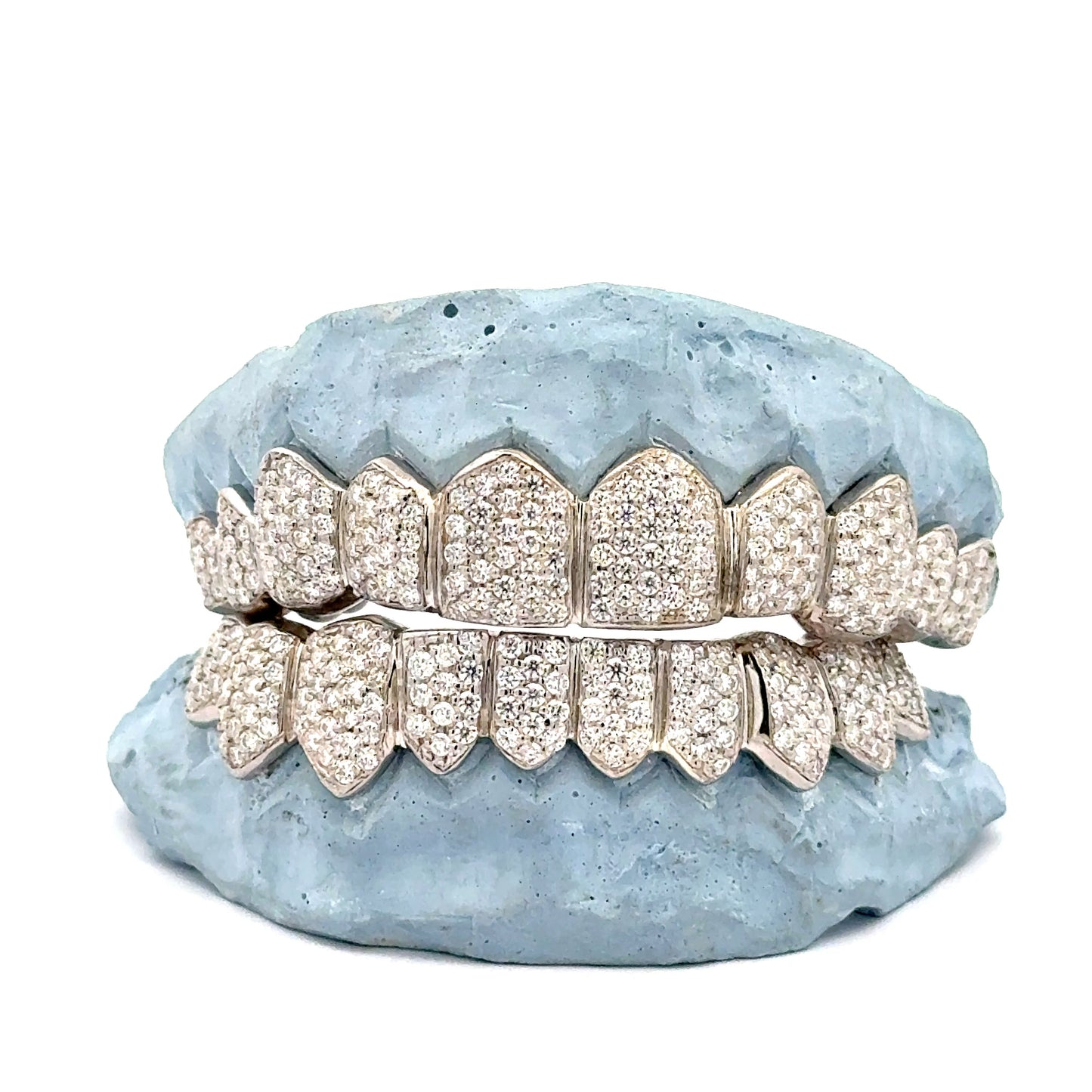 Custom Diamond Pave Setting Gold Grillz [HS 001]