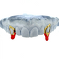 Custom Halloween Open Face Window Vampire Fang Grillz (with Blood Enamel)