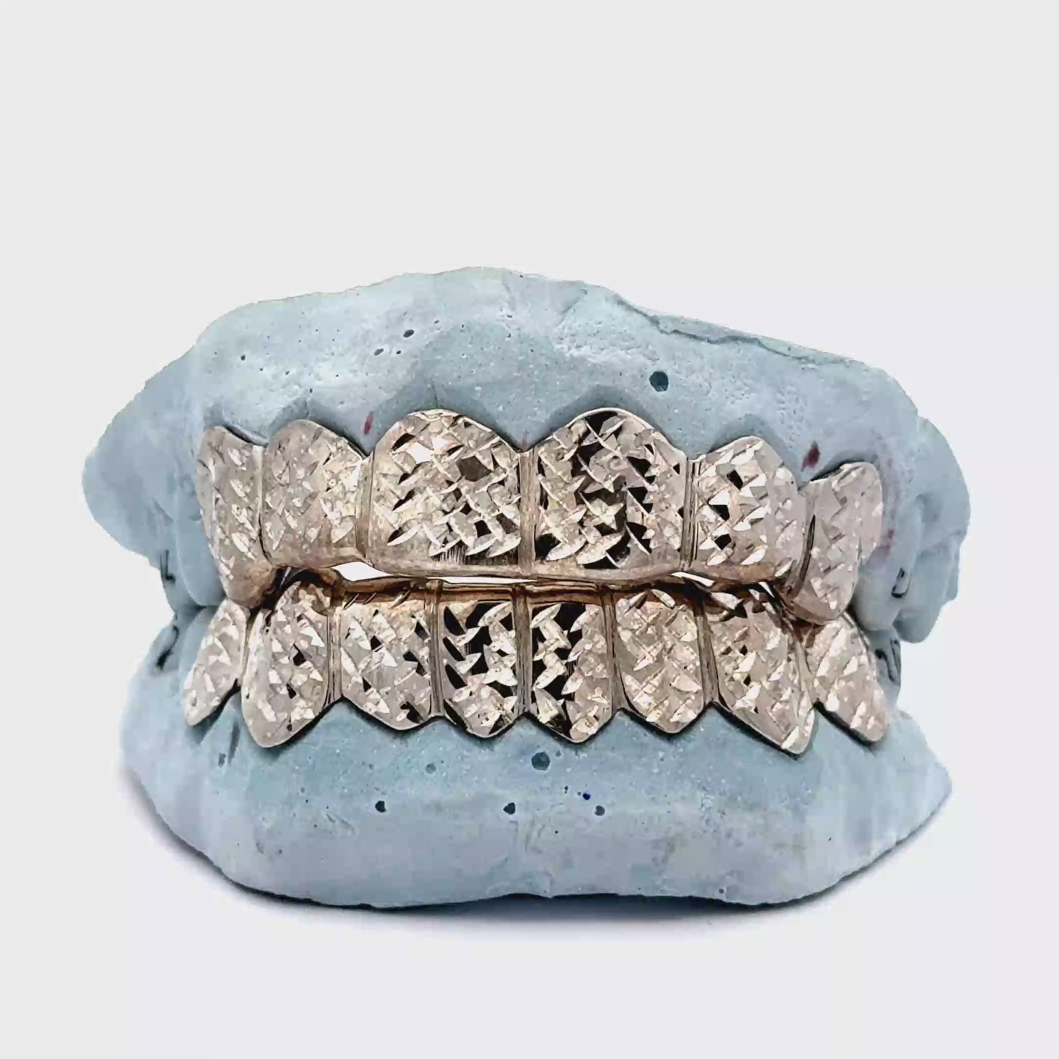 Custom Cross Diamond Cut Gold Grillz [SG005] | Jewelry Dog