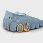 Custom 3 Teeth - Open Face Heart + Open Face Window + Center Gem Gap Tooth Grillz