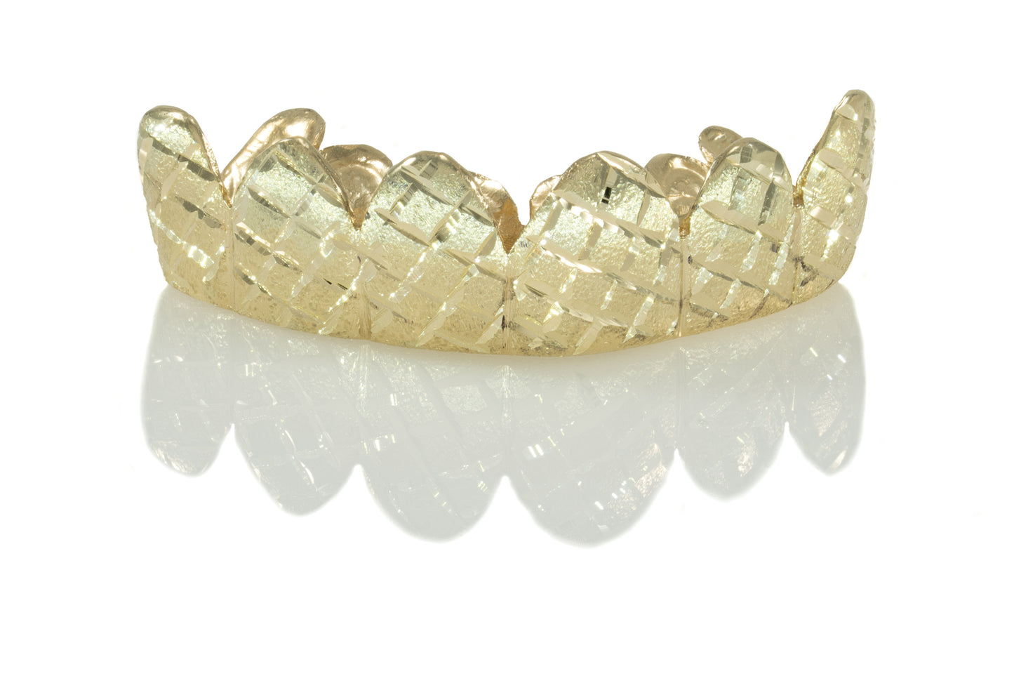 Custom Diamond Dust Cut Gold Grillz [SG009]
