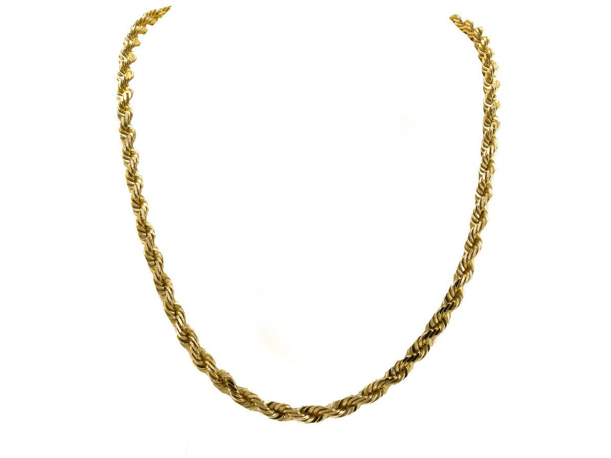 10K Yellow Gold Rope Chain - 6MM