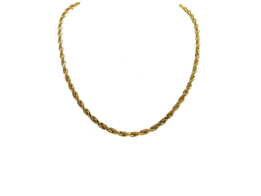 10K Yellow Gold Rope Chain - 5MM