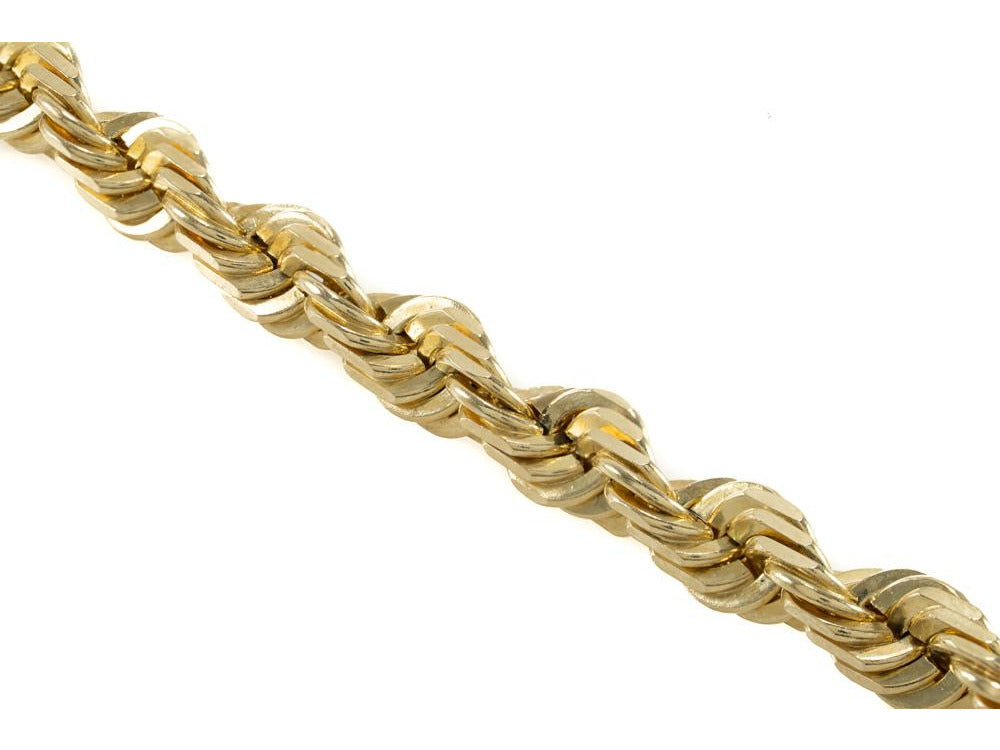 10K Yellow Gold Rope Chain - 6MM