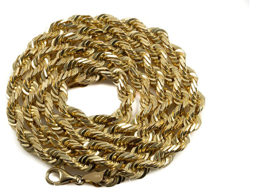 10K Yellow Gold Rope Chain - 6mm 24 / Yellow / Solid