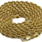 10K Yellow Gold Rope Chain - 3MM
